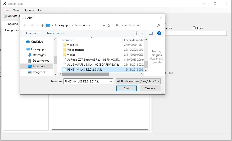 boardviewer Open option