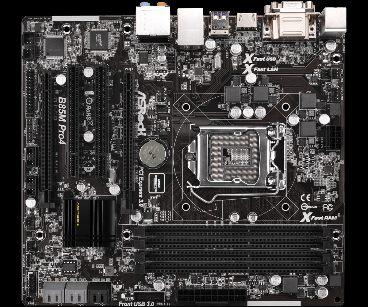 ASROCK B85M PRO4 (Rev 1.04) (70-MXGQ20-A11) BOARDVIEW