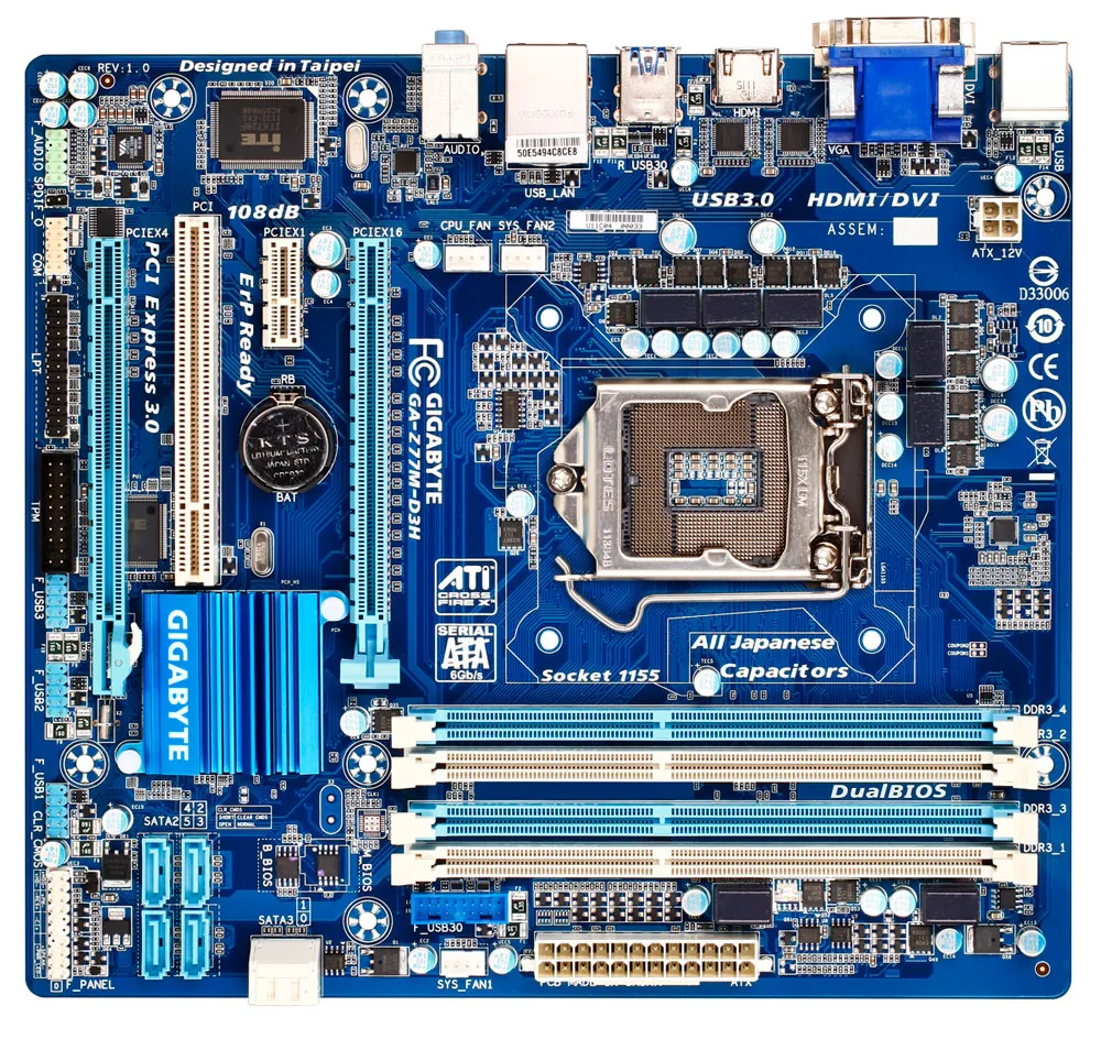 GIGABYTE GA-Z77M-D3H (Rev 1.0) Schematic