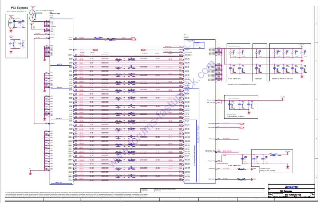GIGABYTE GV-N750OC-2GI (Rev 1.0) Schematic