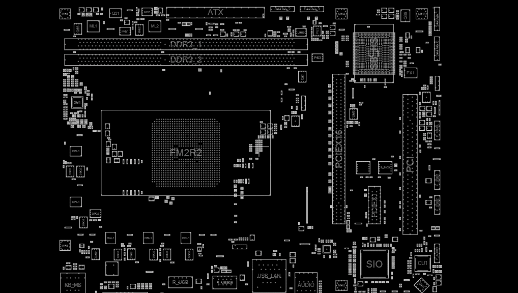 Gigabyte GA-F2A68HM-S1 (Rev 1.0) BoardView