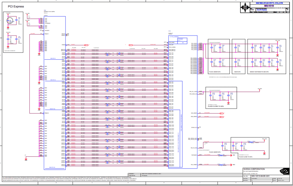 MSI V310-003R (Rev 1.0, 2.0) Schematic