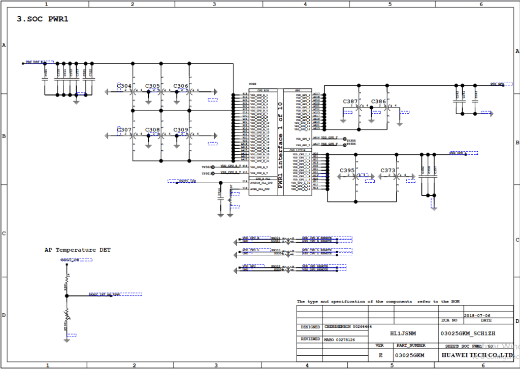 Huawei Honor 8x Schematic