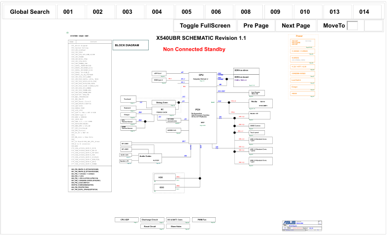ASUS X540UBR (Rev 2.0) Schematic
