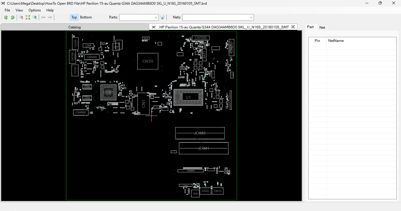 boardviewer navigation panel