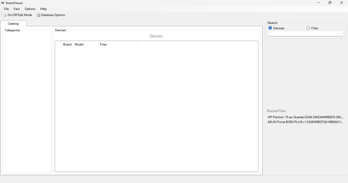 Boardviewer simple interface