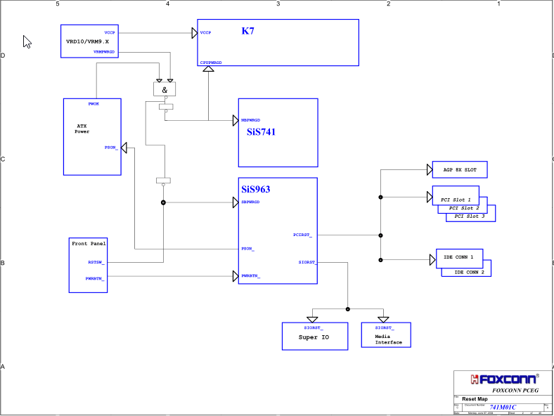 FOXCONN 741M01C (Rev A) Schematic
