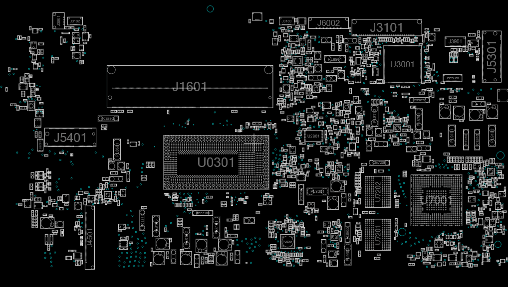 ASUS_X412FL REV 2.0 60NB0M10-MB 2500X412FLMB. 4G_I5-8265U_AS__R2.0 (V2G)(SAMSUNG)(CPUV0) BOARDVIEW(BDV)(.FZ) .fz