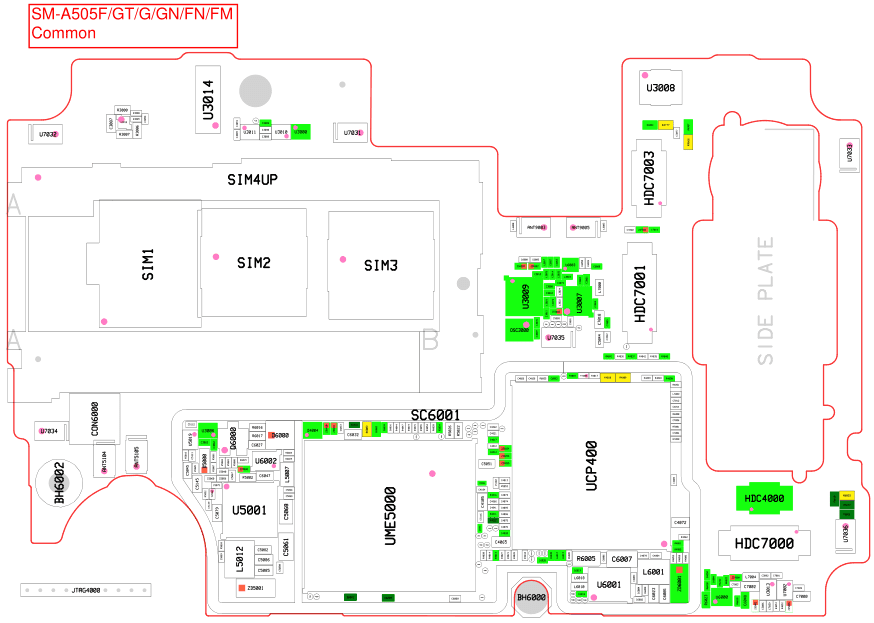 Samsung Galaxy A50 (SM-A505F_FN_FM_GT_G_GN) Schematic