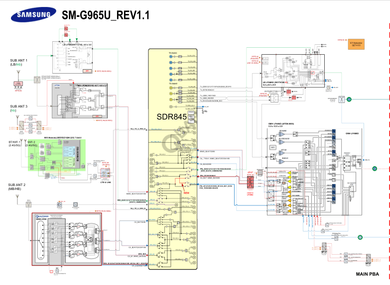 Samsung Galaxy S9 Plus (SM-G965) Schematic