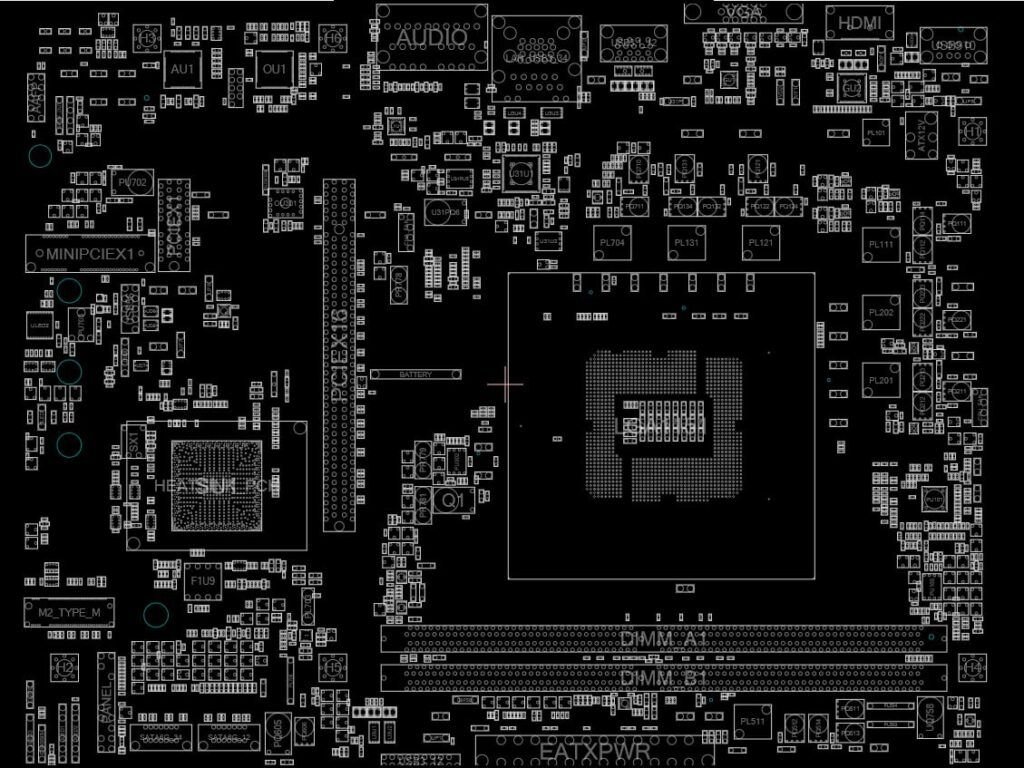 ASUS H170-I/G11CB/DP_MB (Rev 1.01) BOARDVIEW