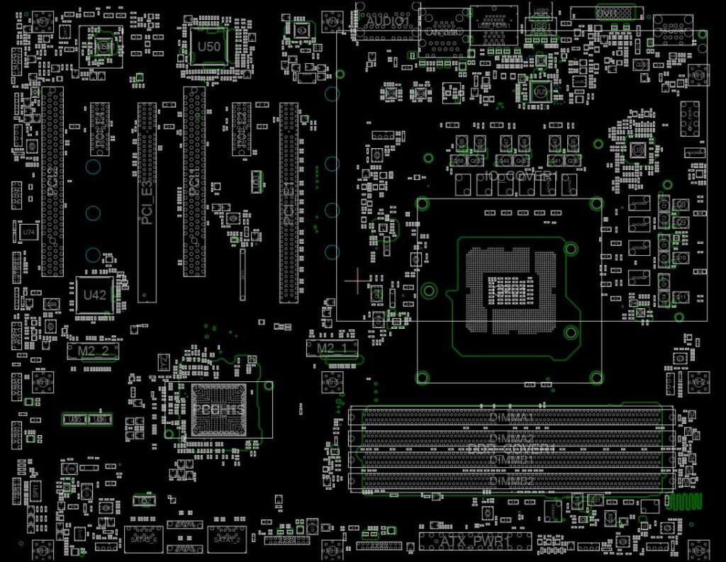 MSI B250 Gaming Pro Carbon (MS-7A64)(Rev 1.0) BOARDVIEW