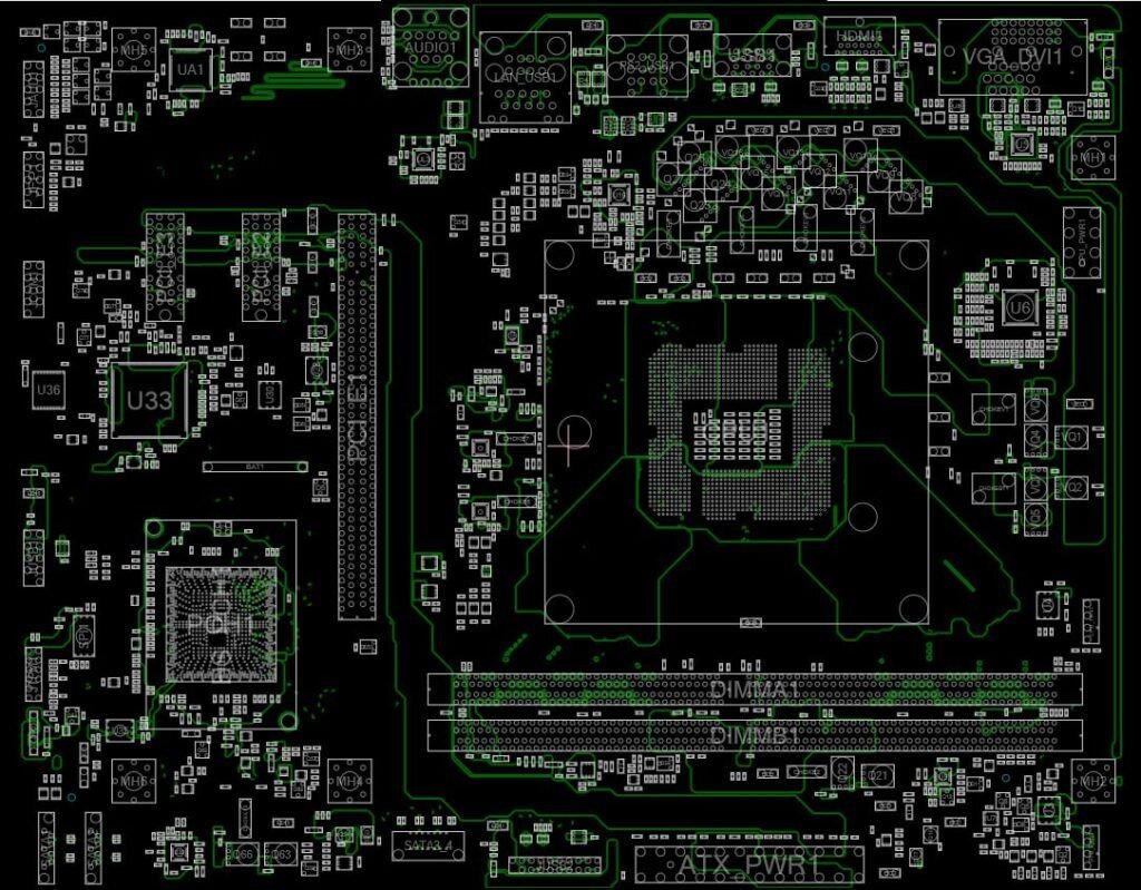 MSI H510M PRO-E (MS-7D23) (Rev 1.2) BOARDVIEW